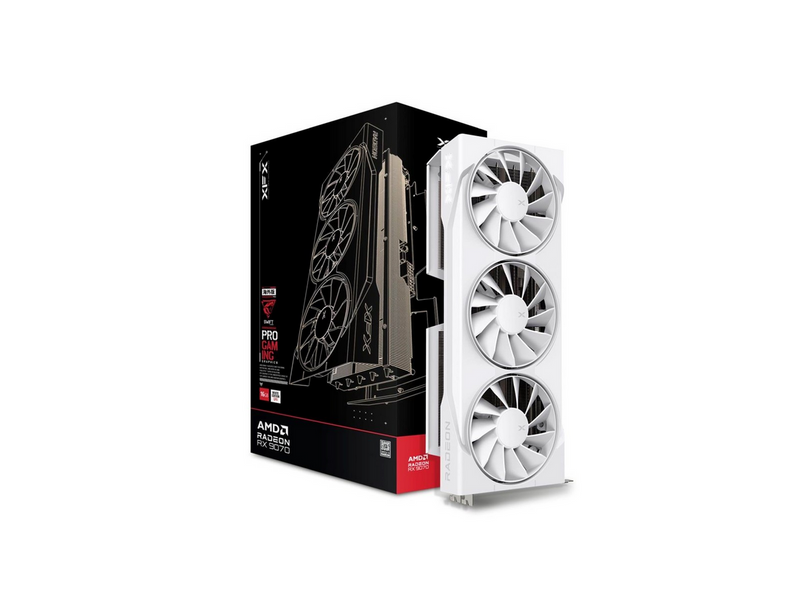 XFX Radeon RX 9070 Swift Triple Fan White - 16GB GDDR6 RAM - Grafikkarte