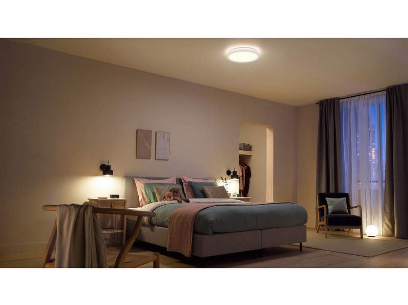 Philips AIO Ceiling Light with Remote (Round White) – 24W Integrated LED Lamp