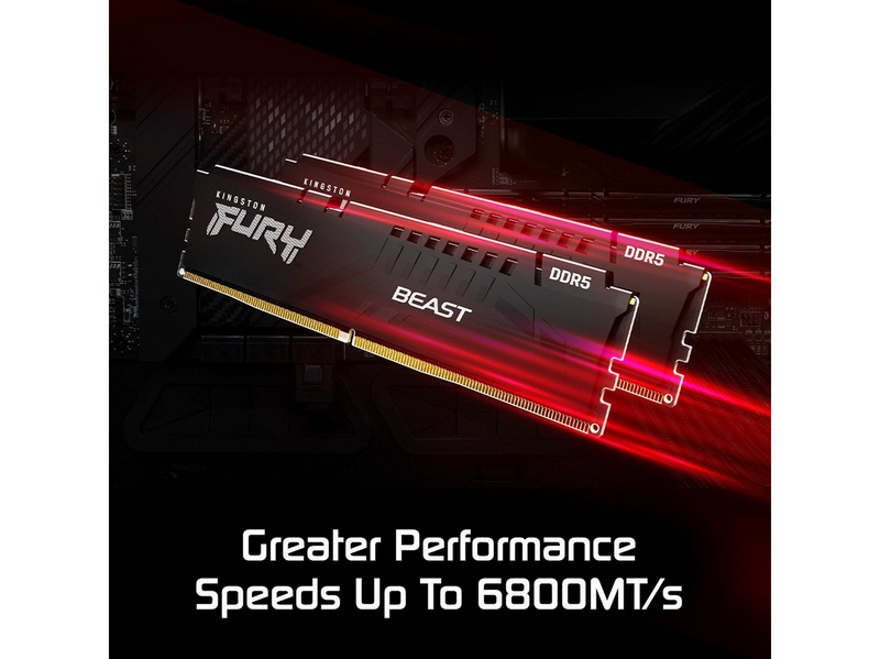 Kingston FURY Beast DDR5-5200 - 32GB - CL40 - Single Channel (1 pcs) - AMD EXPO