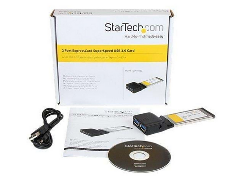 StarTech.com 2 Port ExpressCard SuperSpeed USB 3.0 Card Adapter - USB-Adapter