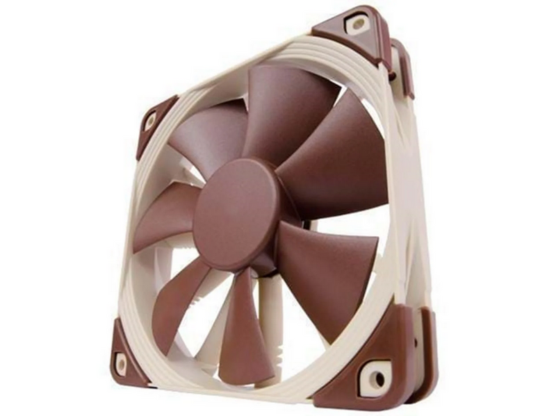Noctua NF-F12 PWM - Gehäuselüfter - 120mm - Braun - 22 dBA