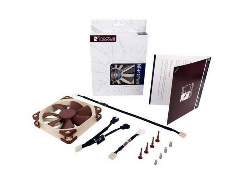 Noctua NF-F12 PWM - Gehäuselüfter - 120mm - Braun - 22 dBA