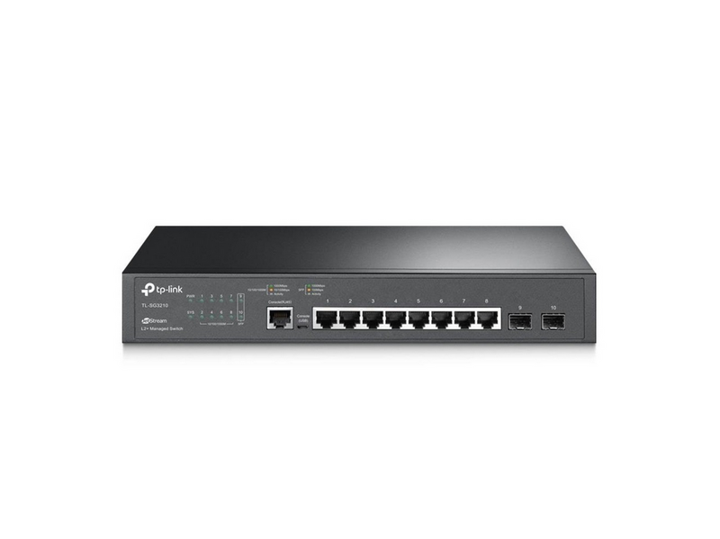 TP-Link TL-SG3210 JetStream 8-Port Gigabit L2+ Managed Switch with 2 SFP Slots