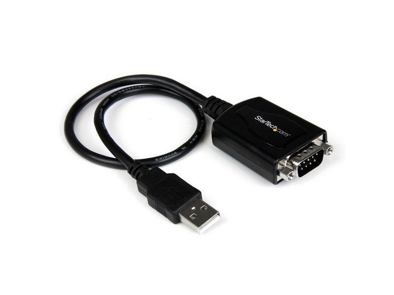 StarTech.com 1 ft USB zu RS232 Serial DB9 Adapter Kabel mit COM Retention