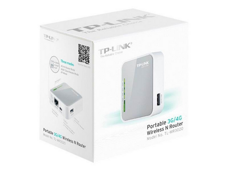 TP-Link TL-MR3020 Portable 3G/4G Wireless N Router - Wireless router N Standard