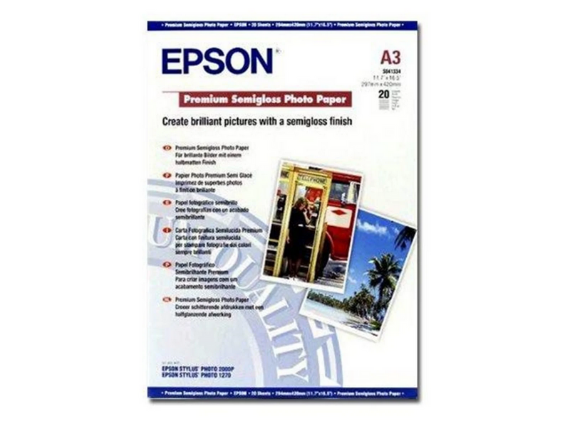 Epson A3 Semi-Gloss Premium Photo Paper