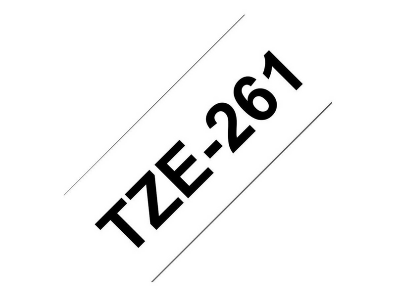 Brother Tape Sort tekst hvid tape 36mm