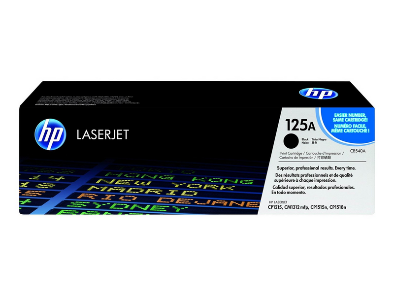 HP 125A / CB540A Black Toner - Tonerpatrone Schwarz