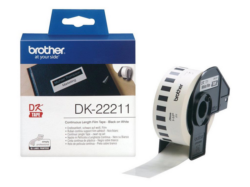 Brother Film tape brother 29 mm 15.24 m black/white