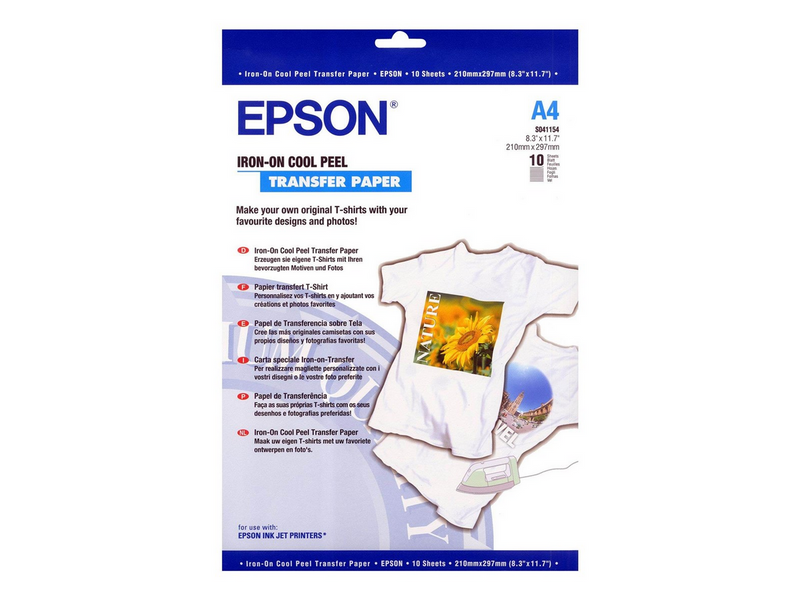 Epson Paper T-Shirt Transfer A4 10sh