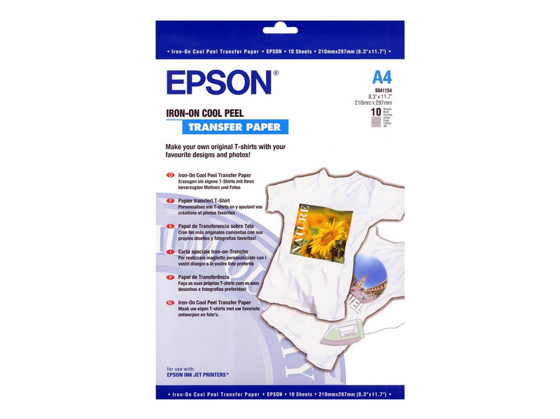 Epson Paper T-Shirt Transfer A4 10sh