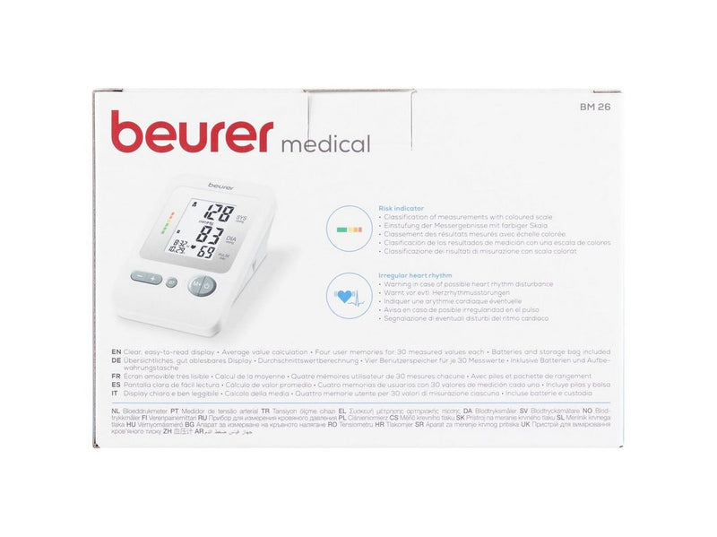 Beurer Blutdruckmessgerät BM26 Blutdruckmessgerät für Oberarm