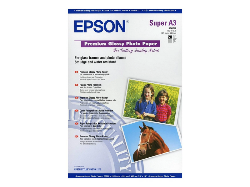 Epson Glossy photo paper inkjet 250g/m2 A3+