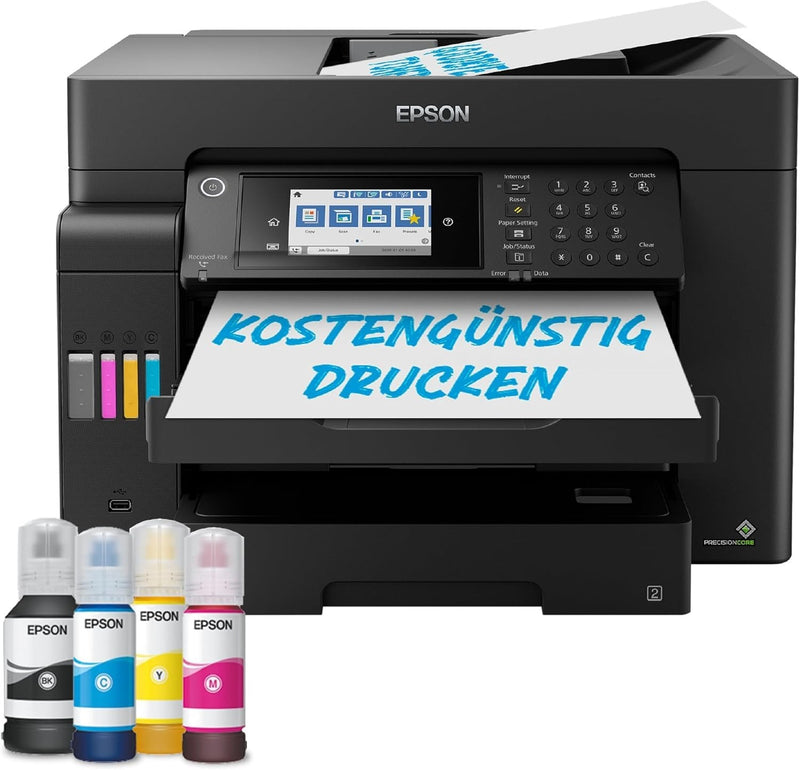 EPSON EcoTank ET-16650 4 in 1 Tintenstrahl-Multifunktionsdrucker schwarz