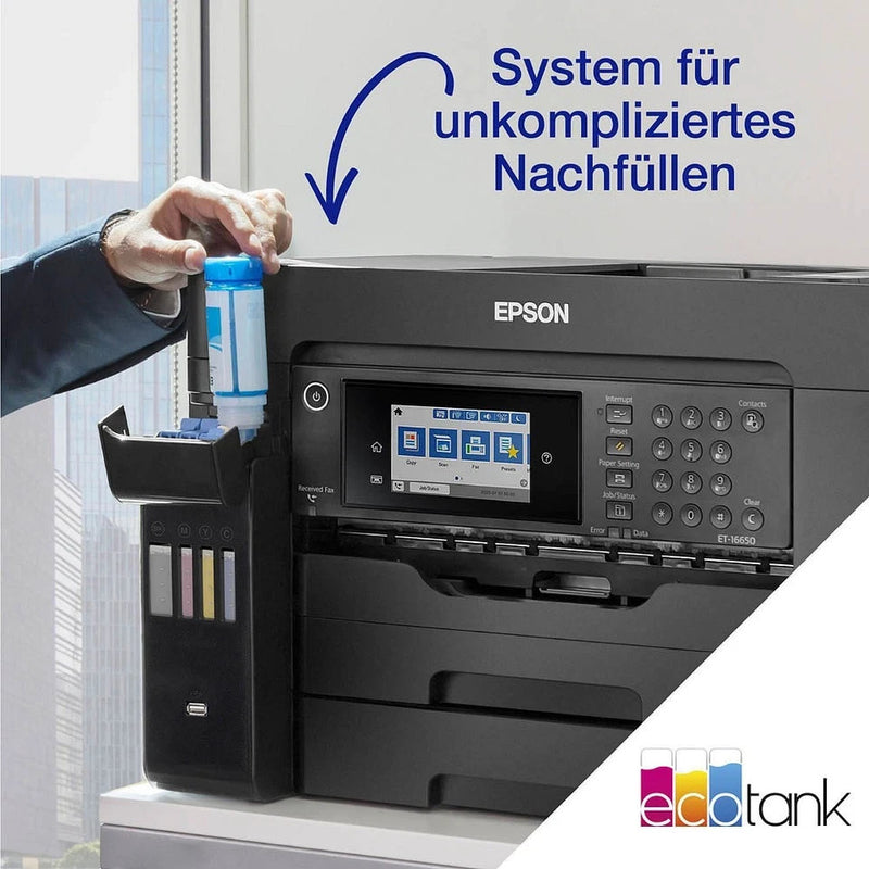 EPSON EcoTank ET-16650 4 in 1 Tintenstrahl-Multifunktionsdrucker schwarz