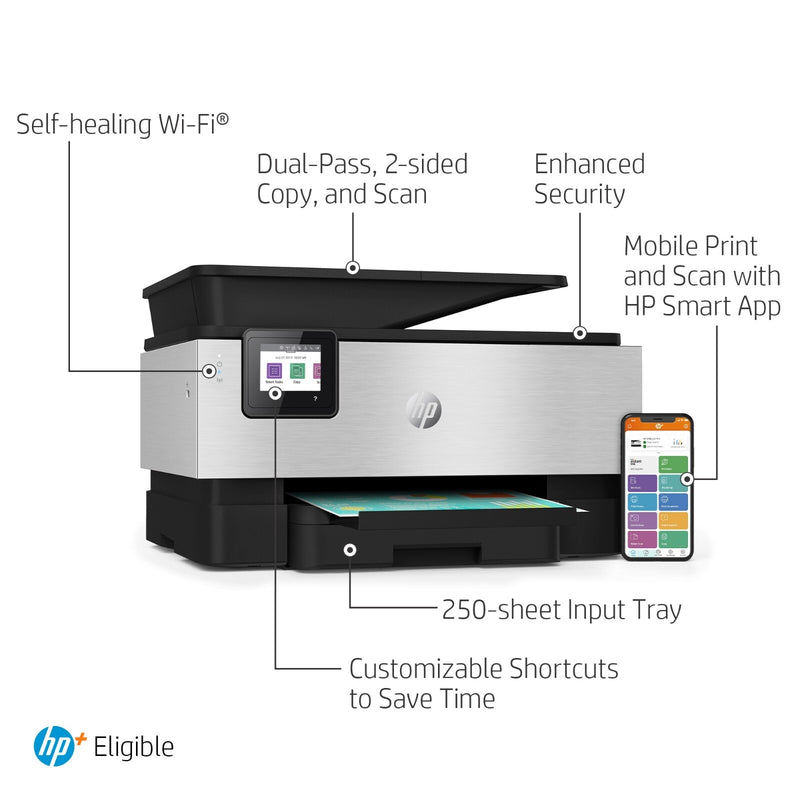 HP Officejet Pro 9022 Inkjet Multifunction Device A4, 4-in-1, printer, copier,