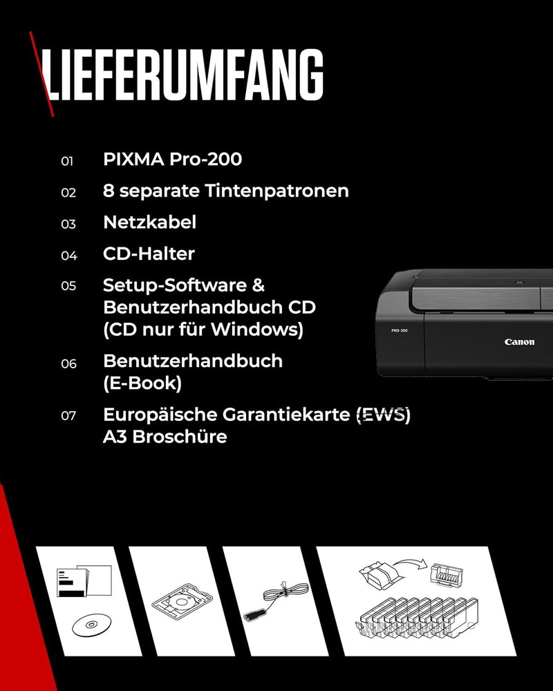 Canon PIXMA PRO-200 Drucker Farbe Tintenstrahl A3