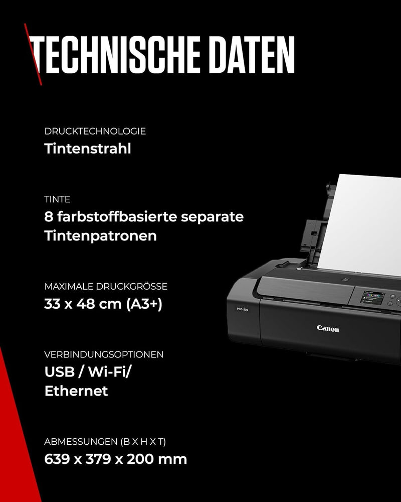 Canon PIXMA PRO-200 Drucker Farbe Tintenstrahl A3