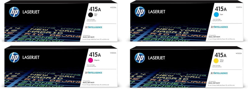 HP Inc. HP Original 415A Toner Cartridge - 4-Pack (W2031A, W2033A, W2032A, W2030