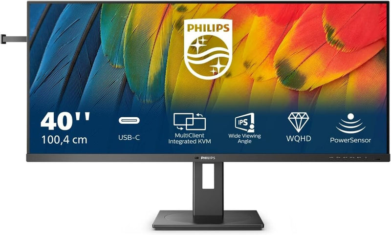 Philips 40B1U5600 – 40 Inch WQHD Monitor, Adaptive Sync, Speaker, Height-Adjus