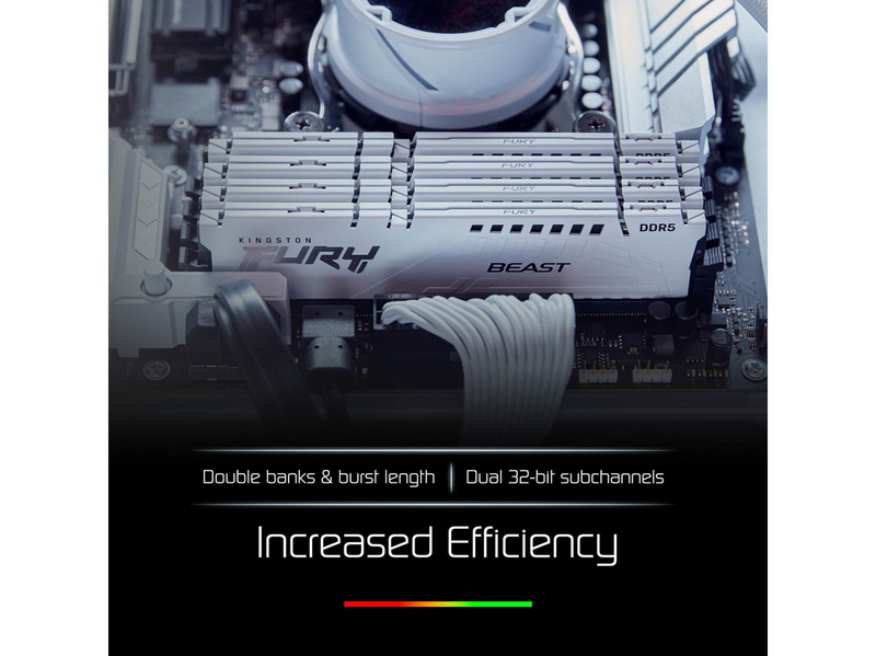 Kingston FURY Beast DDR5-6000 - 32GB - CL36 - Dual Channel (2 pcs) - AMD EXPO -
