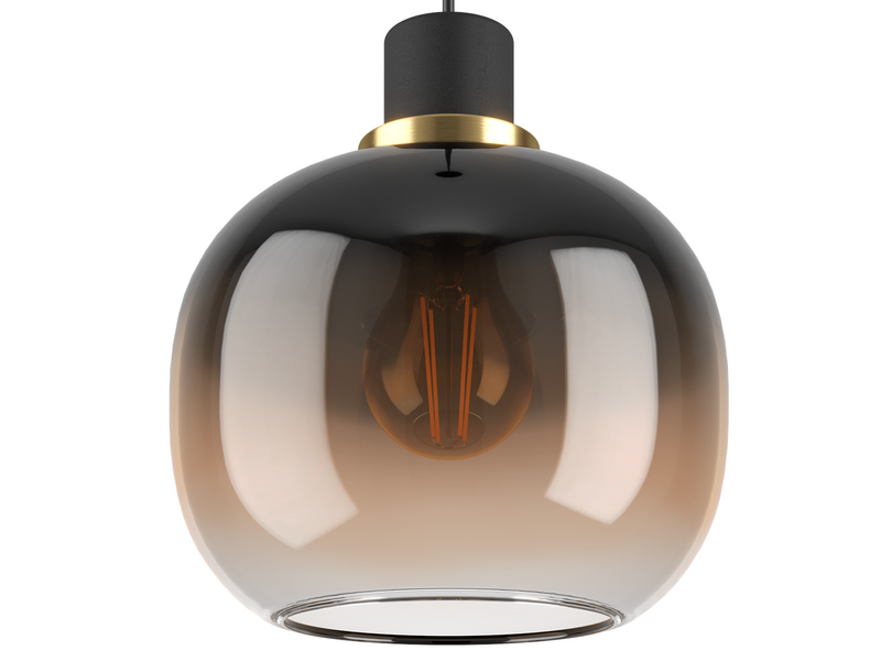 EGLO OILELLA pendant black/brown/transparent
