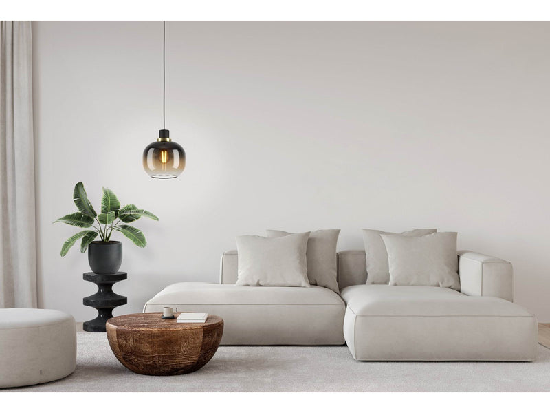 EGLO OILELLA pendant black/brown/transparent