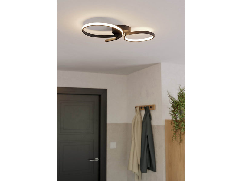 EGLO SERPINS ceiling lamp black