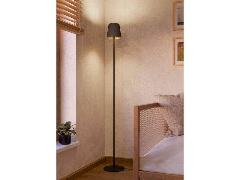 EGLO FIORANA floor lamp black/cappuccino/gold