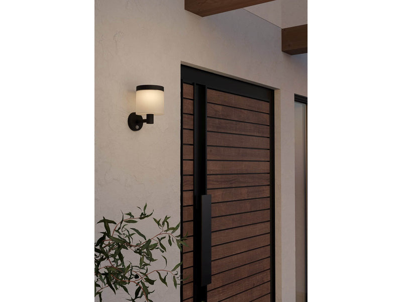 EGLO PANTETE outdoor wall lamp solar cell black