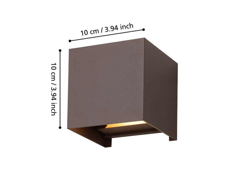 EGLO CALPINO 3 wall lamp auburn