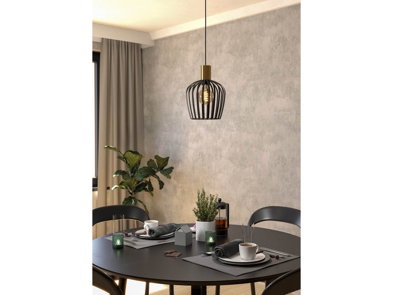 EGLO EMPOLI pendant black/brushed brass