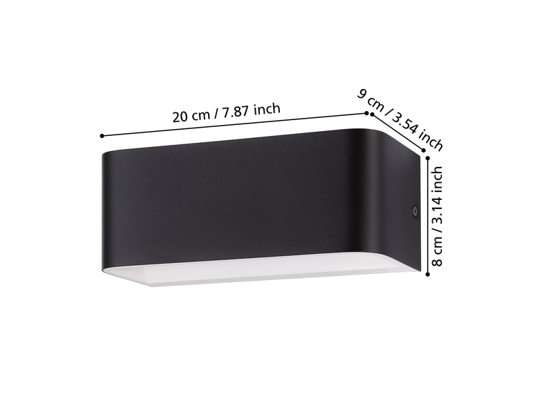 EGLO SANIA 4 wall lamp 200 mm 3000K black