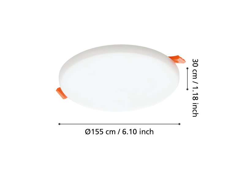 EGLO RAPITA recessed light  white