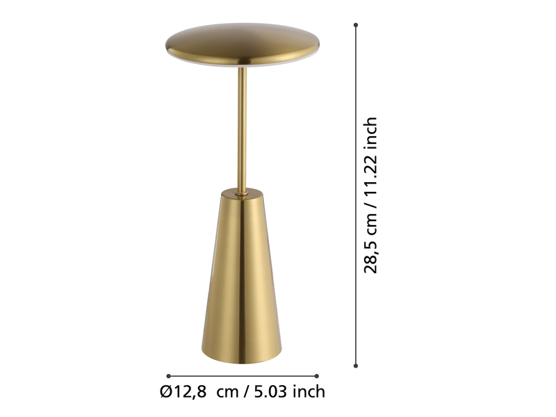 EGLO PICCOLA table lamp brushed brass