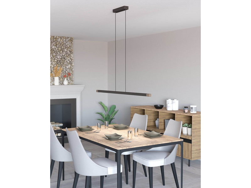EGLO LISCIANA long table pendant 1260 mm grey