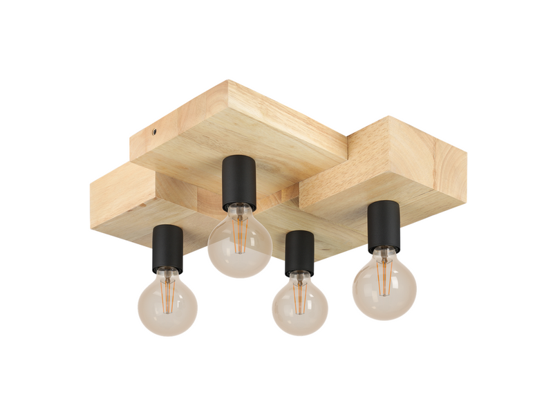 EGLO HALKIN ceiling lamp brown/black
