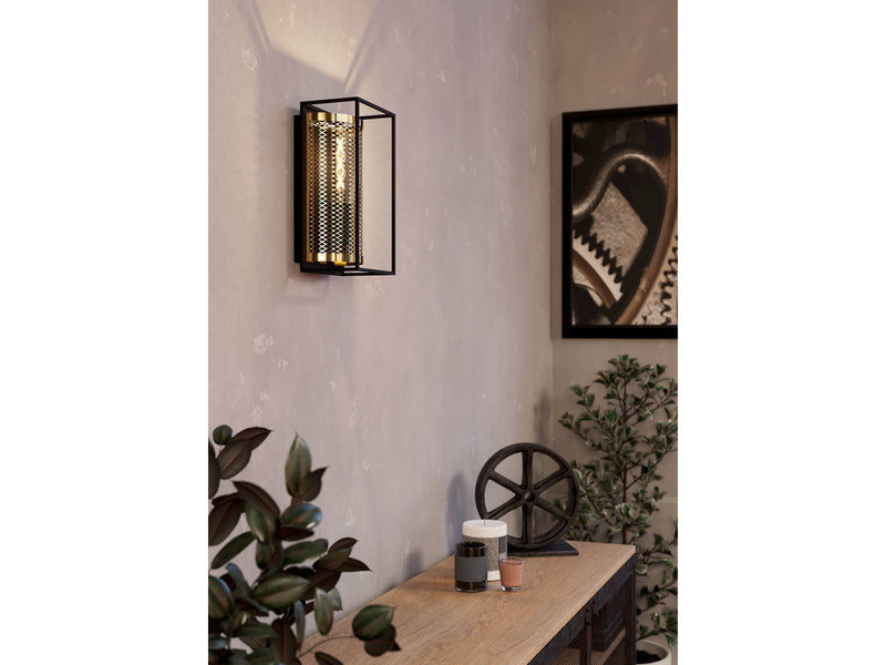 EGLO NOHALES wall lamp black/brass