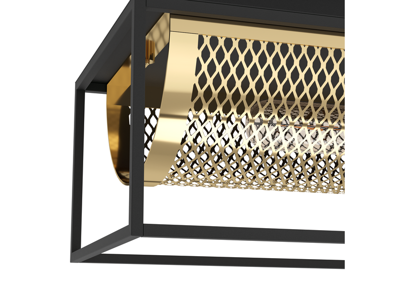 EGLO NOHALES ceiling lamp black/brass