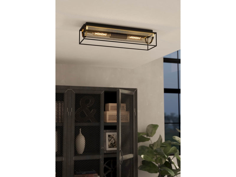 EGLO NOHALES ceiling lamp black/brass