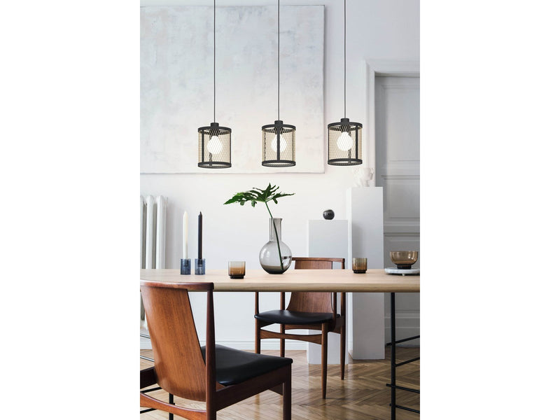 EGLO DELLOW long table pendant black/brass