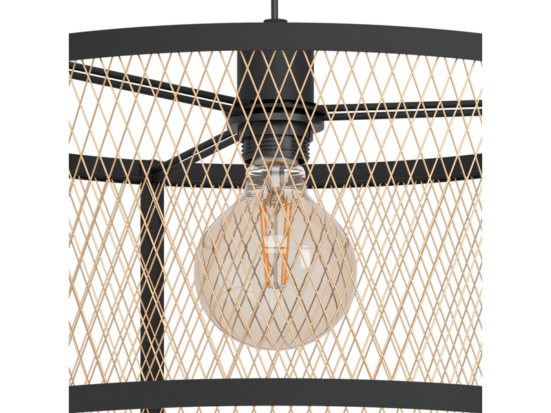 EGLO DELLOW pendant black/brass