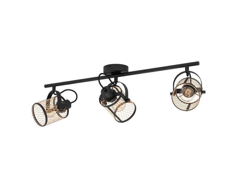 EGLO DELLOW spot 3L black/brass