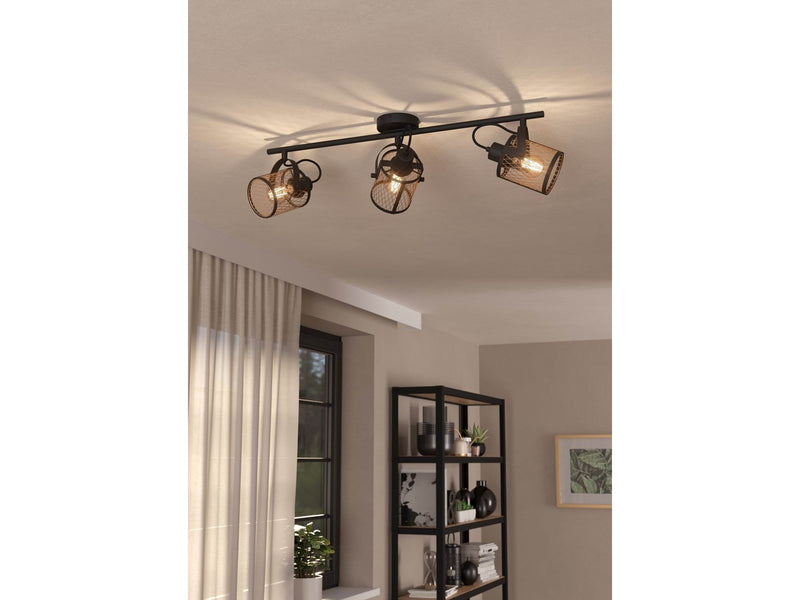 EGLO DELLOW spot 3L black/brass