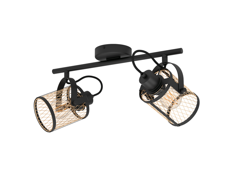 EGLO DELLOW spot 2L black/brass