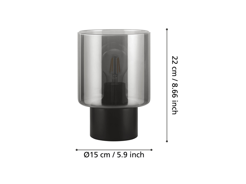 EGLO GOROSIBA table lamp black