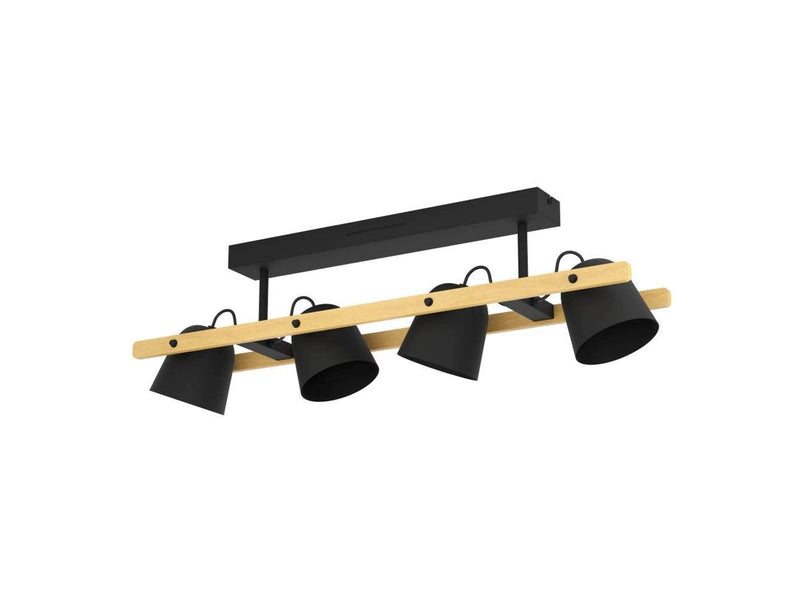EGLO HORNWOOD-Z ceiling lamp black/wood
