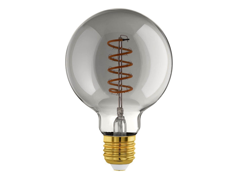 EGLO CONNECT-Z LED G95 Spiral 4W 2000K E27 smoky