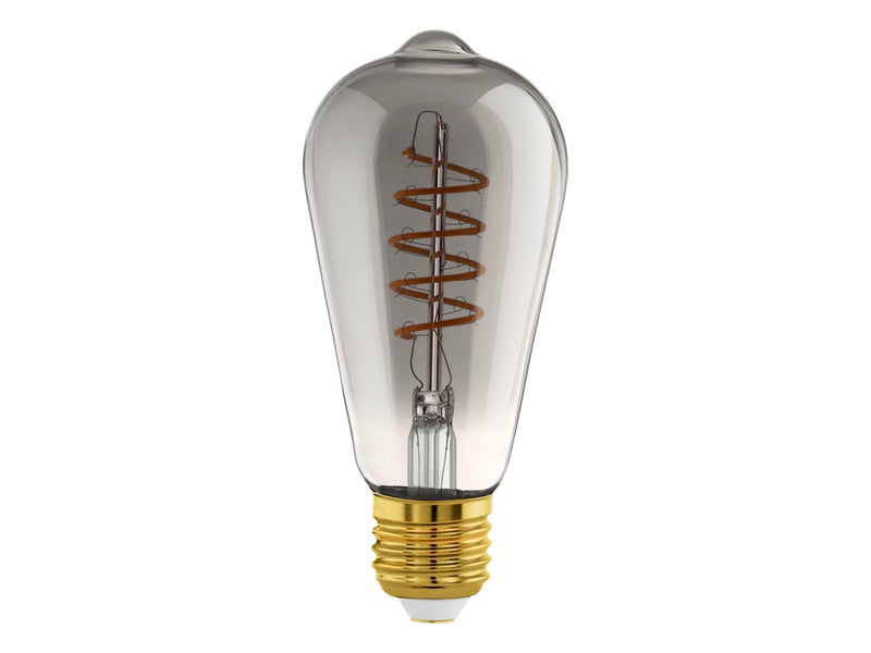 EGLO CONNECT-Z LED ST64 Spiral 4W 2000K E27 smoky