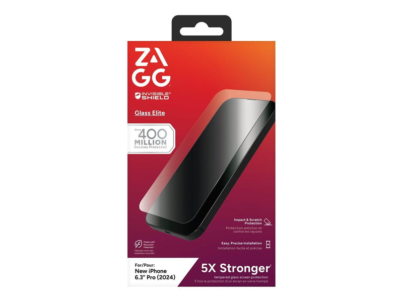ZAGG InvisibleShield Glass Elite for Apple iPhone 16 Pro